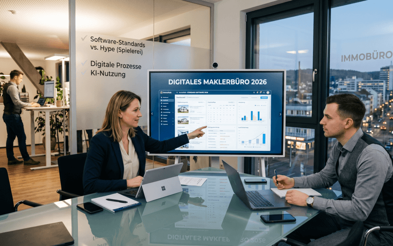 Digitales Maklerbüro 2026: Welche Software ist heute Standard – und was ist nur Spielerei?